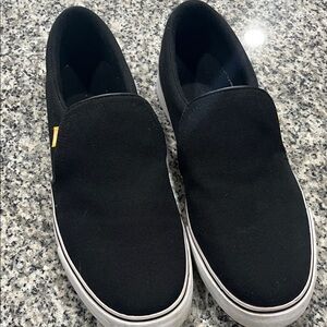 Nike Black Canvas Slip-On Loafers